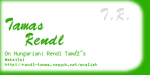 tamas rendl business card